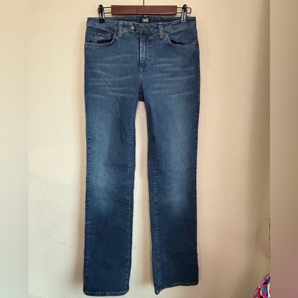 Dolce & Gabbana Blue Straight Leg Jeans